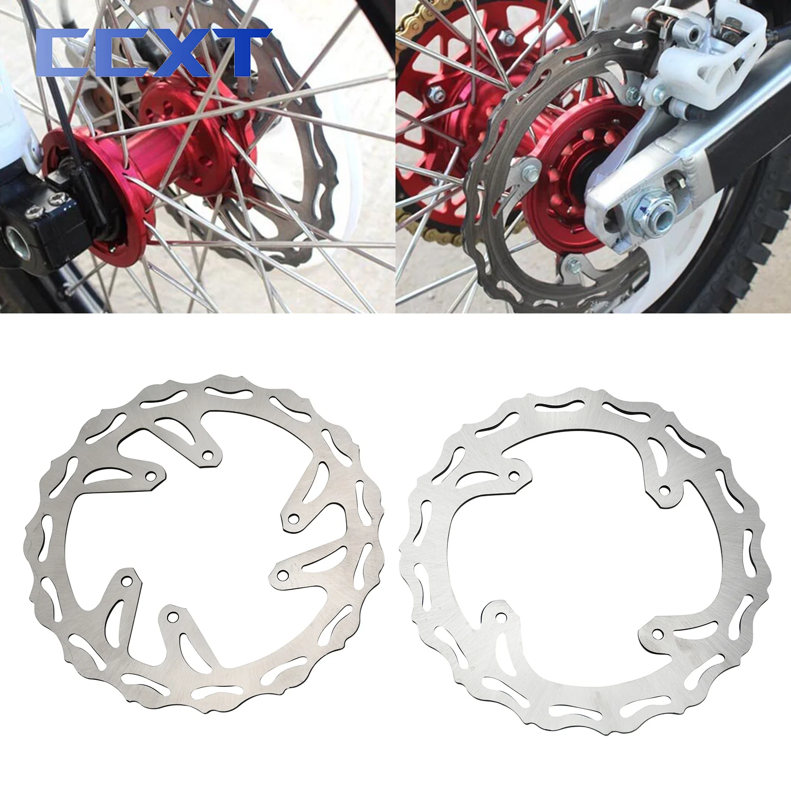 

Motorcycle Brake Disc High Carbon Chromium Steel Front And Rear 240mm Brake For Honda CR250R CRF250R CRF250X CRF450R CRF450X