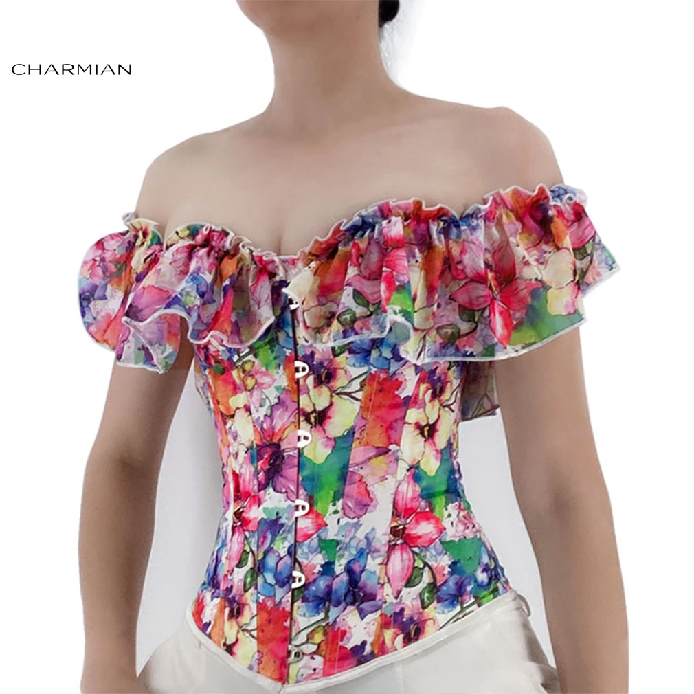 Charmian Викторианский корсет белый