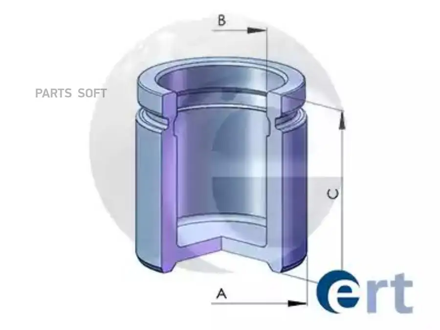 ERT 151246-C Поршень суппорта Audi A6 (C6/C7), A6 Allroad (4GH/4GJ), A7 (4GA/4GF), A8 (4E/4H) 2.0-6.3 (00-) d42mm (ATE) 151246-