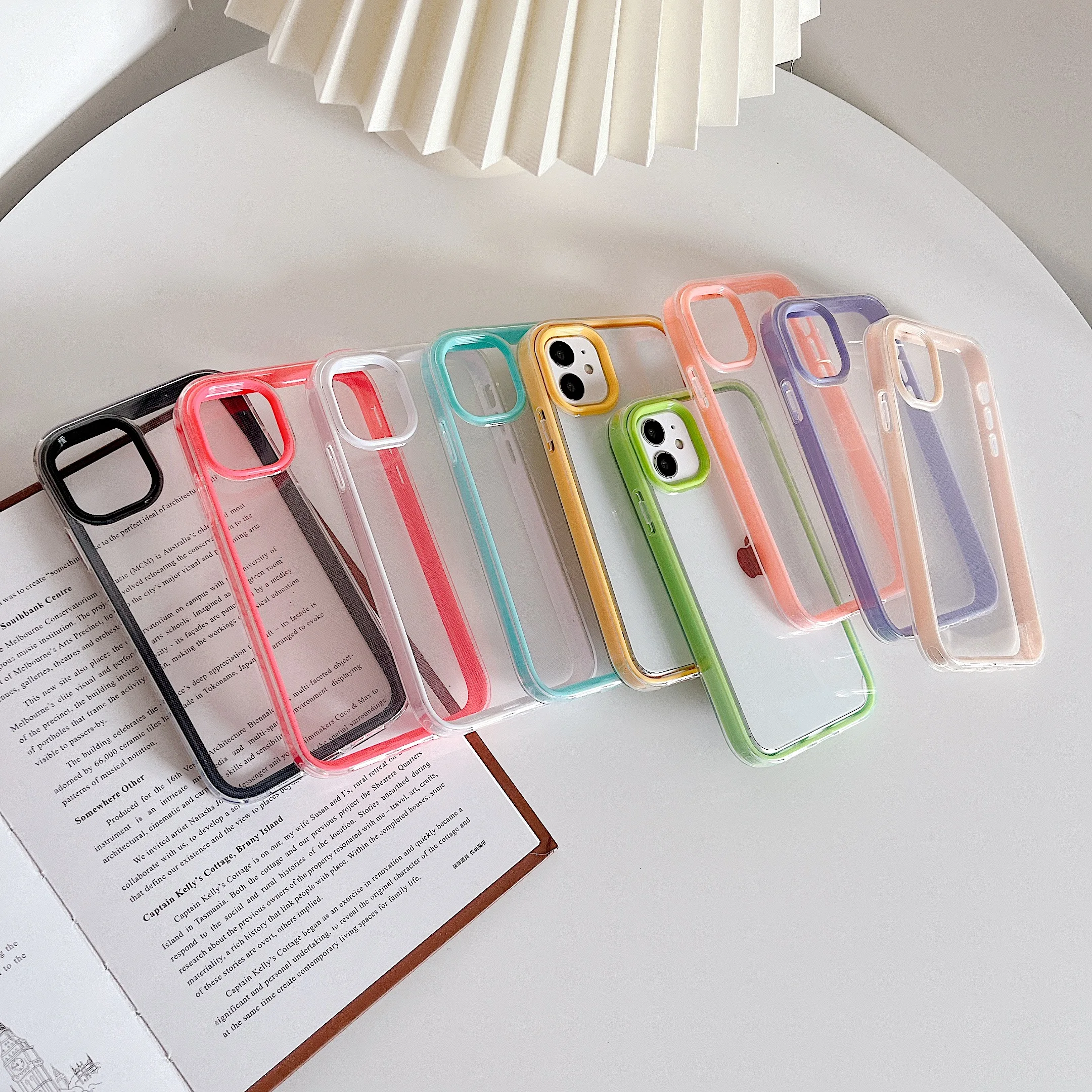 3 in 1 Transparent Silicone Case For iPhone 13 12 11 Pro Max чехол на айфон 11 Cheap Silicone Cover iPhone Funda Samsung Note 20