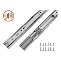 15 years oem factory full extension ball bearing drawer track slide three rail guide runner furniture hardware in white 2 pieces