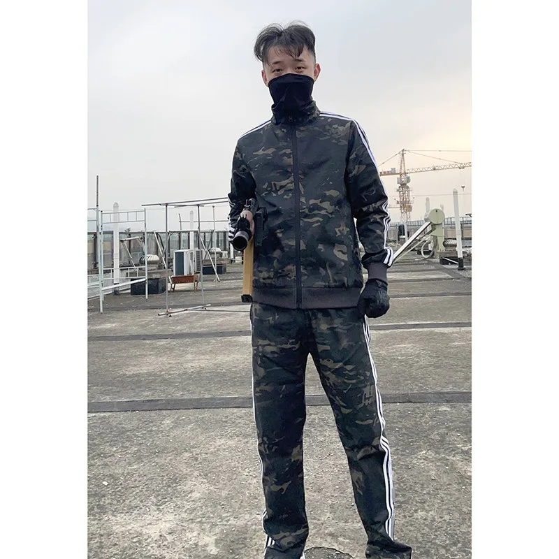 Gopnik стиль тактическая спортивная одежда боевой полный комплект одежды-(плоский