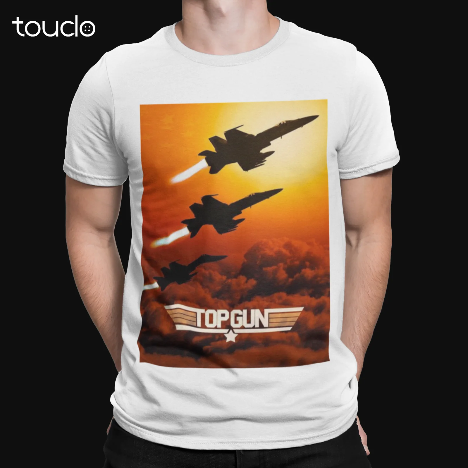 

Top Gun Jets T-Shirt - Retro Movie Maverick Goose Tomcat Tom Cruise Fighter