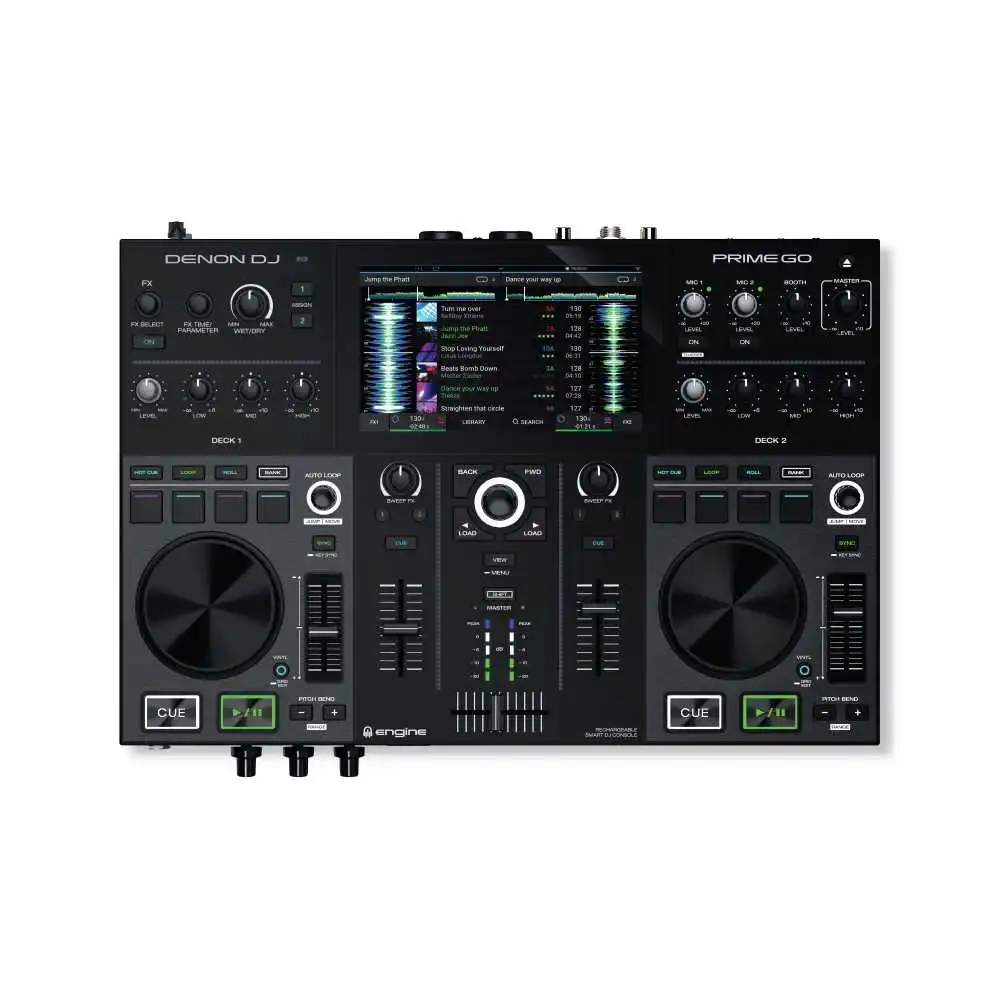 

Купите 2 и получите 1, Лидер продаж на Denon DJ Prime GO, перезаряжаемая DJ-система с сенсорным экраном и Wi-Fi