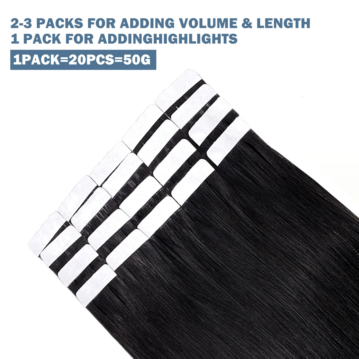 20 шт. женские прямые волосы для наращивания 100% бразильские человеческие