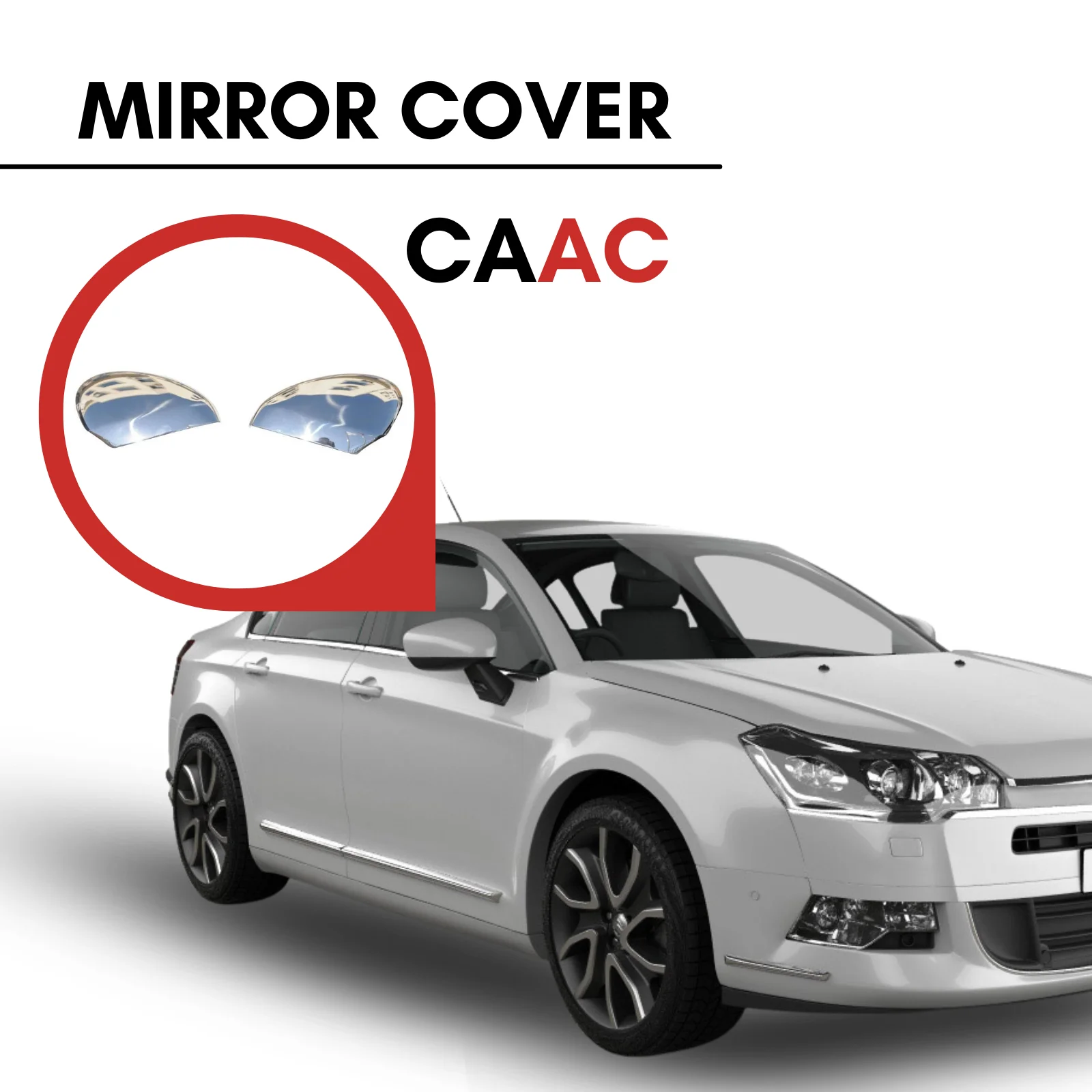 

FOR CITROEN C5 2008-2017 2 PCS CHROME SIDE MIRROR COVER STAINLESS STEEL SILVER COLOR CAR ACCESSORIES BRIGHT ORNAMENT CUSTOM NEW SEASON MODEL