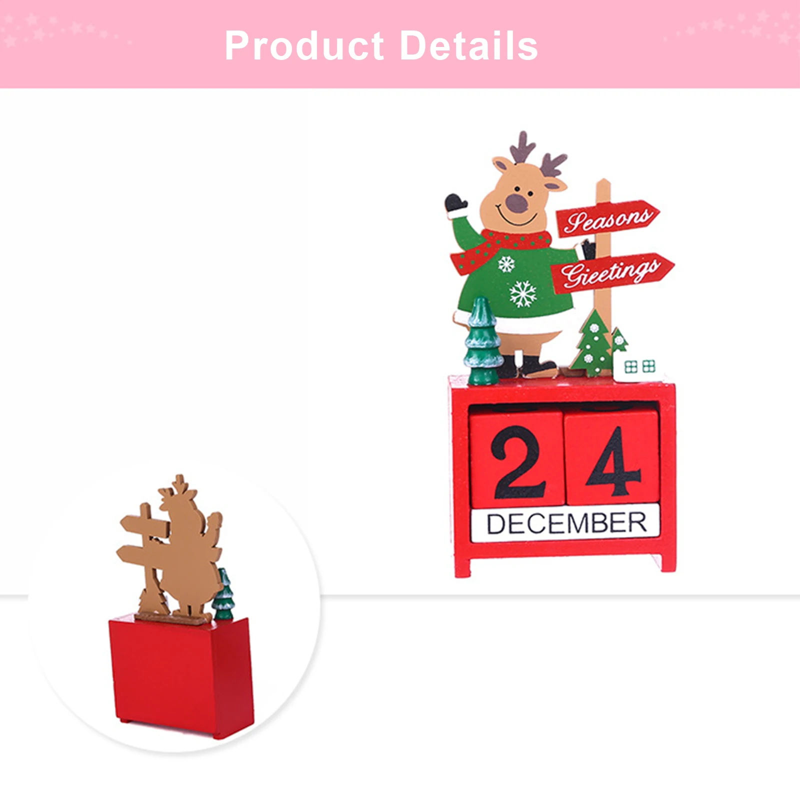 Рождественский подарок для детей: Деревянный интерактивный календарь