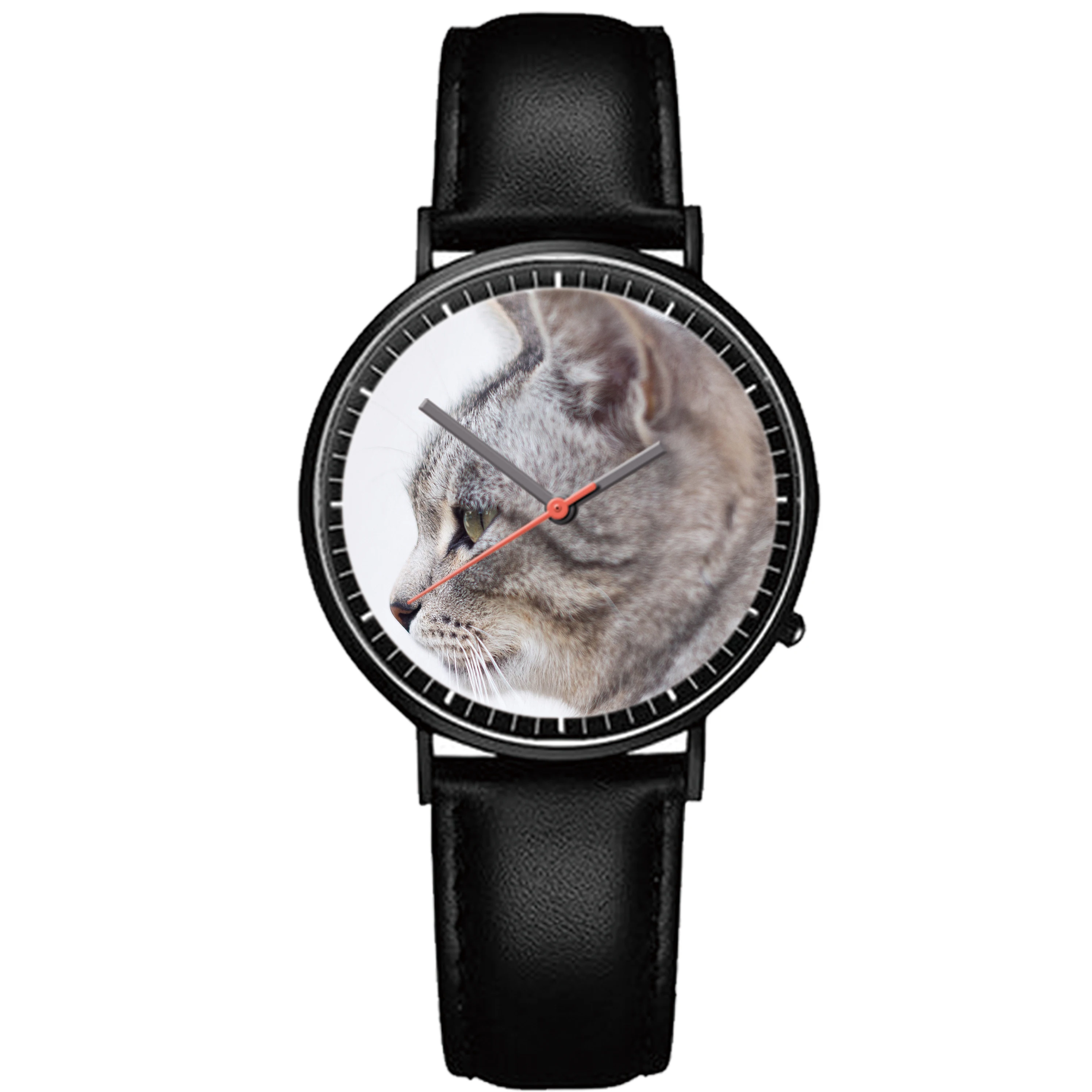 Часы MISS WHITE с изображением кошки часы для учеников средней школы уникальный