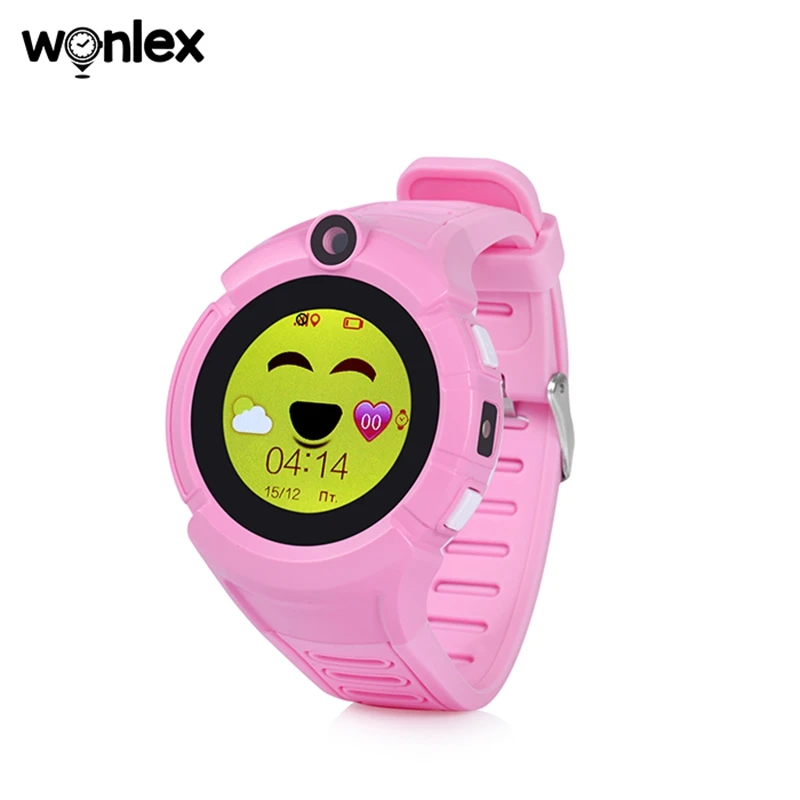

Wonlex Smart Watch Kids 2G Baby GPS Position Round Camera Watch SOS Tracker GW600 Support Flash Light Voice Chat Audio Monitor