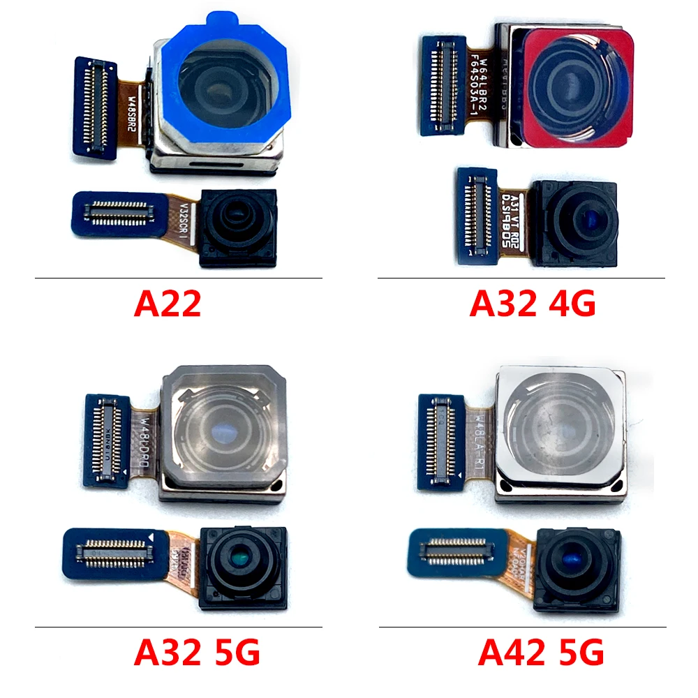 

Original Front Rear Back Camera For Samsung A52 A72 A31 A41 A22 A32 A42 4G 5G Main Facing Camera Module Flex Cable