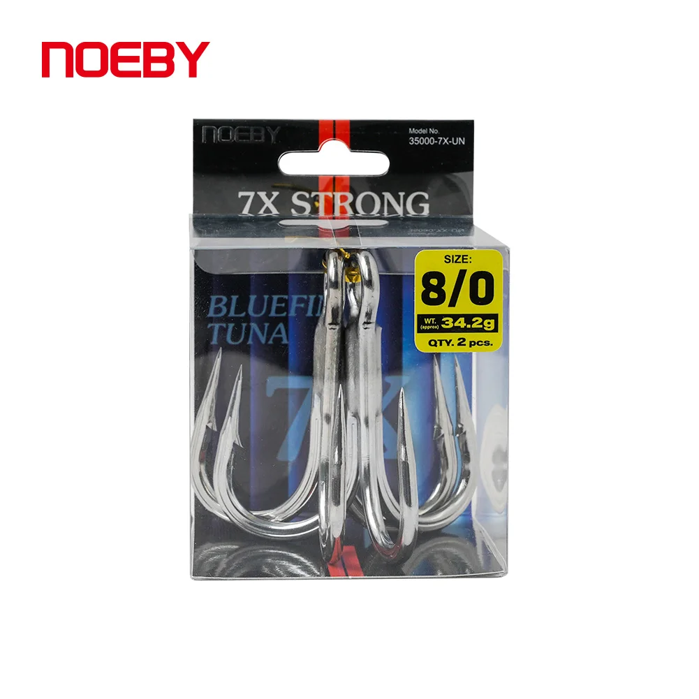 NOEBY Bluefin Tuna Super Duty Heavy Class Treble Hooks 7X Max Drag 200kg Mustad Tuna Hook 30 40 50 60 70 80 Большой игровой крючок (art.: 3920d41dff4a7) - 3920d41dff4a7