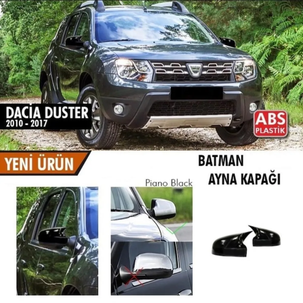 

Для Dacia Duster 1 2010-2017 крышка на зеркало в стиле летучей мыши автомобильные аксессуары крышка на зеркало заднего вида 2 шт. защитные крышки