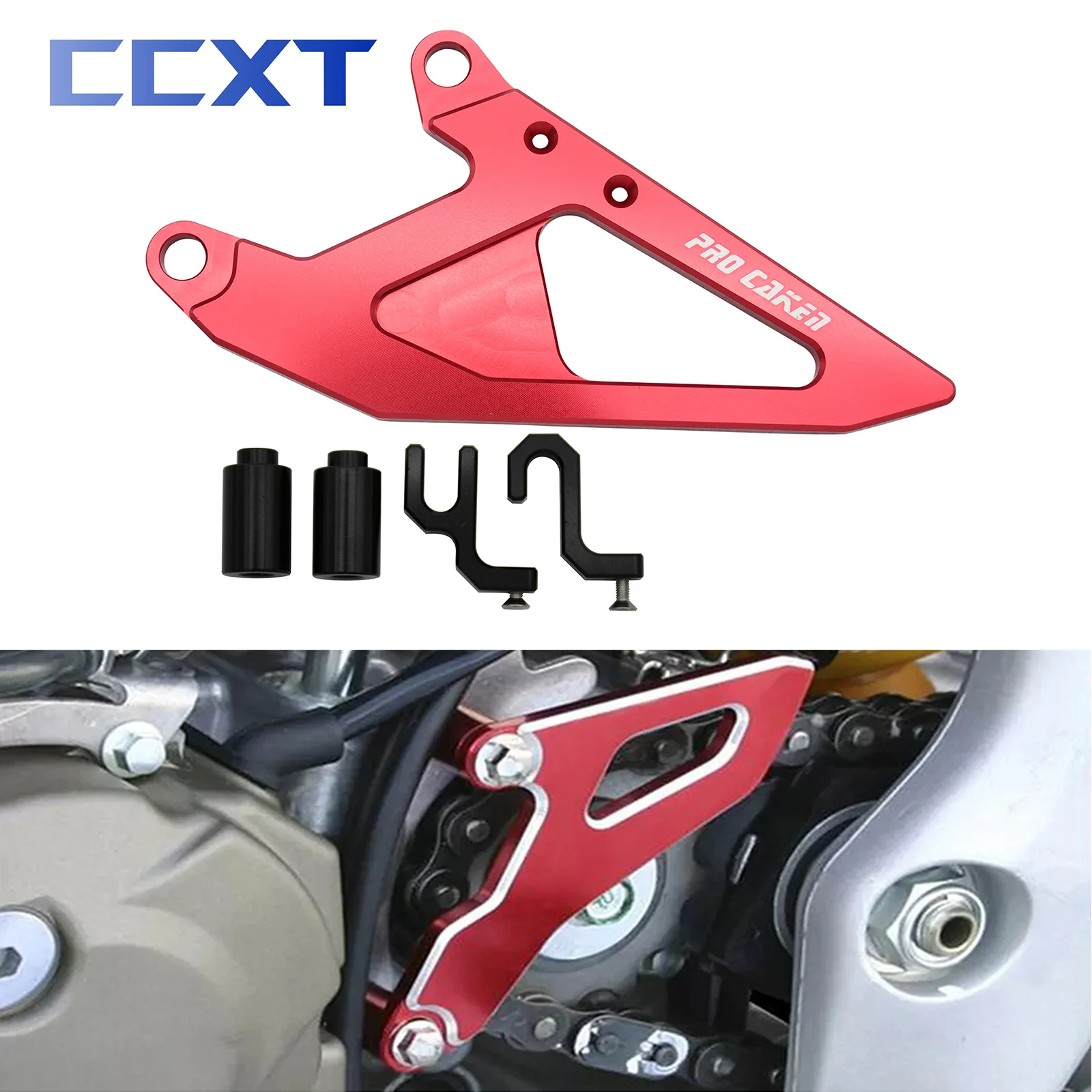 

CNC Aluminum Front Sprocket Cover Chain Guard For Honda CRF250R CRF450R CRF 250R 450R 2009 2010-2016 Dirt Bike Universal Parts