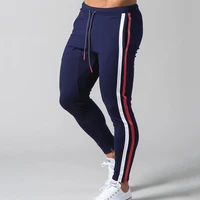 fitness sweatpants training jogging pants men tight trousers zipper design jogging mens sports pants gym pants for men gym
