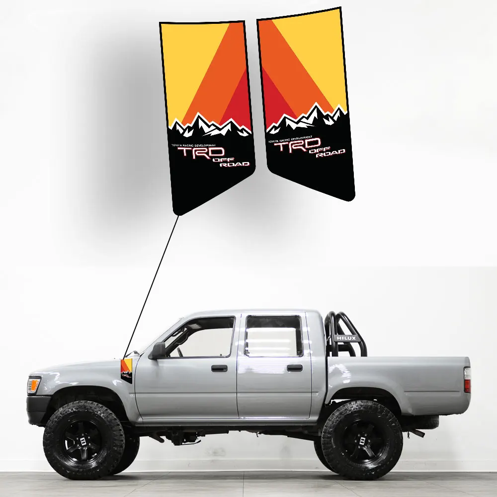 

FOR TOYOTA HILUX LN106 LN65 LAND CRUISER BJ60 FJ FENDER STICKER TRD VINYL DECAL STRIPE RACING OFFRAOD 4X4 CAR ACCESORIES