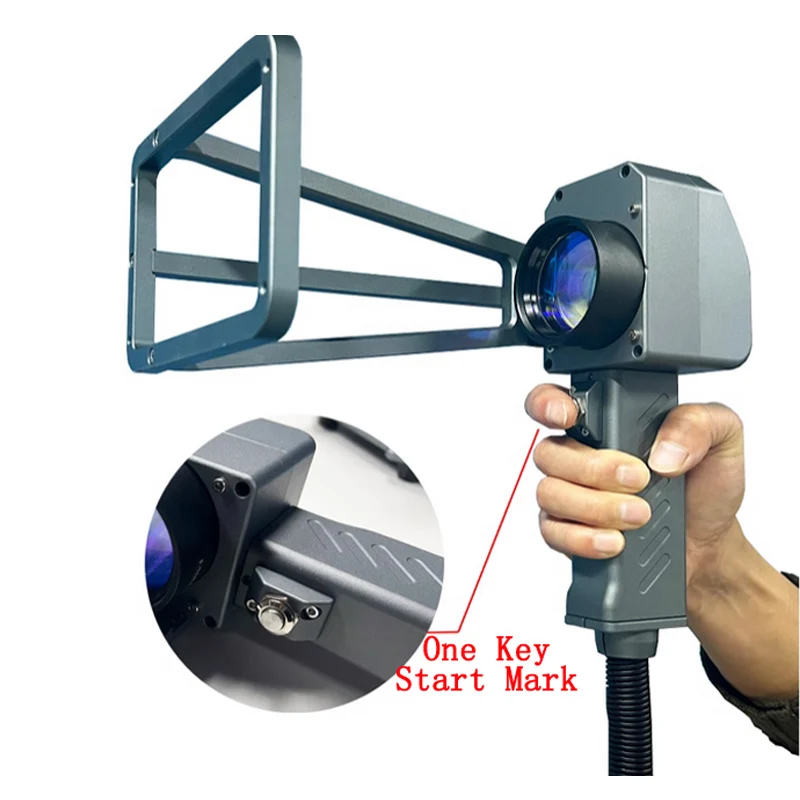 Маленькая ручная Лазерная Маркировочная волоконная машина лазерная