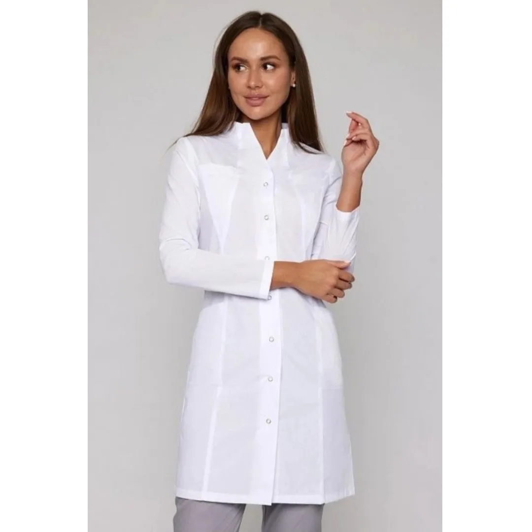 Халат женский 202 Ultra длинный рукав белый 40