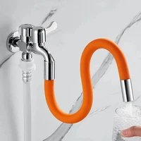 faucet extension extender bathroom 360%c2%b0 rotation adjust free bending universal faucet splash proof