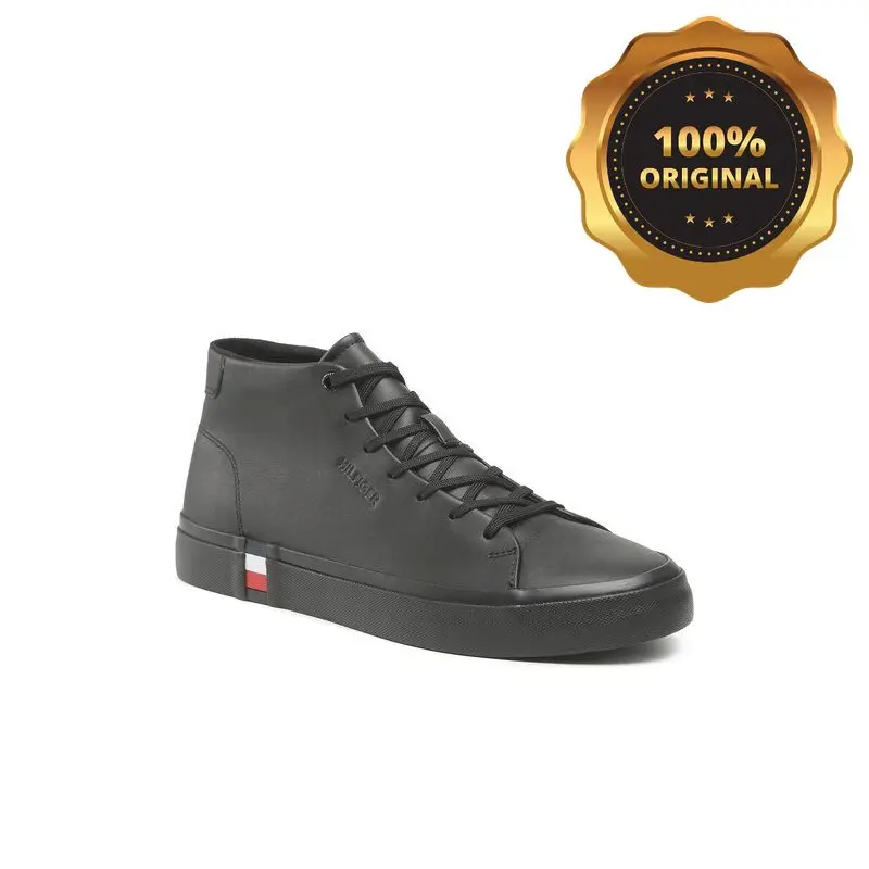 Tommy Hilfiger Modern Vulc Hi Corporate Lea Fm0fm04352 Black BDS EU 41 AliExpress