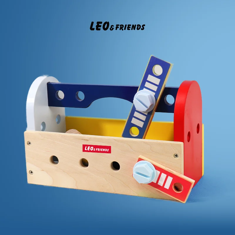 Детский Деревянный Ящик Для Инструментов Fix It' By Scientkidz С 28-компонентным Набором