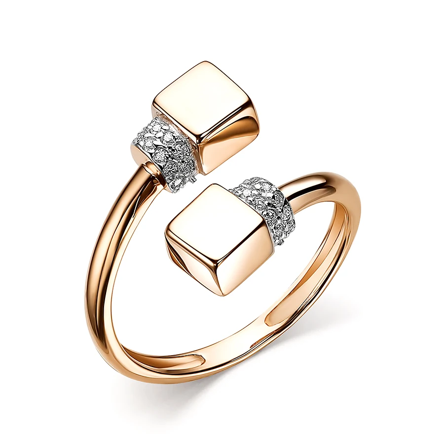 Кольцо из золота с фианитами ЯХОНТ Ювелирный Арт. 246195 р. 17.5