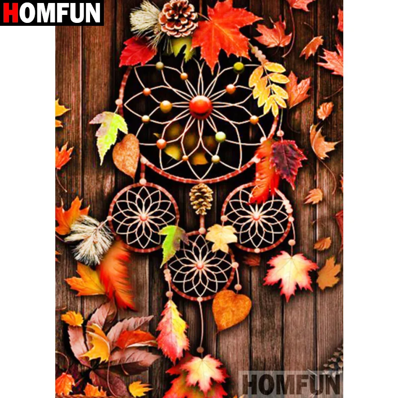 

HOMFUN 5D Diamond "Scenery Monternet Leaves" Diamond Embroidery Full Round/ Square Diy Diamond Painting Cross Stitch Home Decor