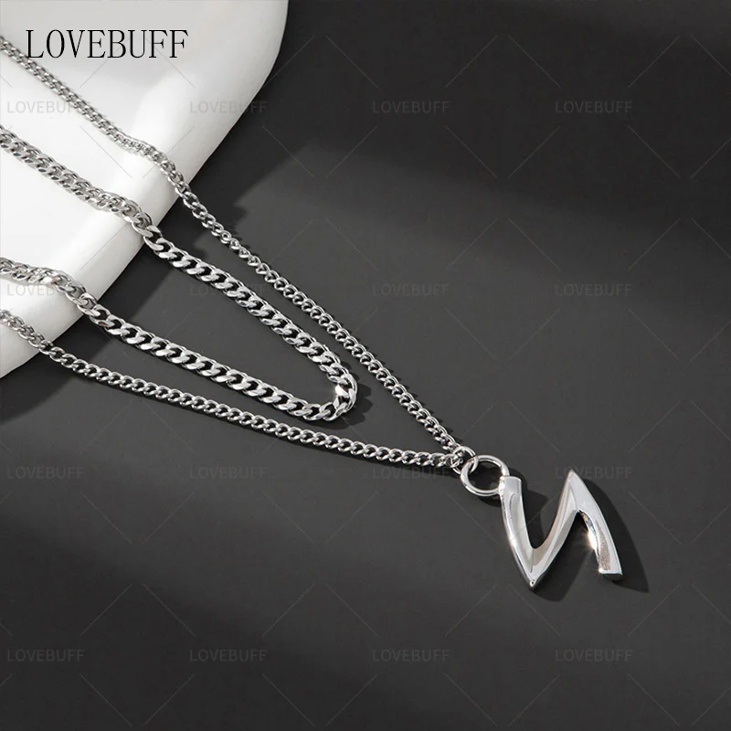 LOVEBUFF Love And Deepspace Sylus Night Plumes Цепочка из нержавеющей стали ожерелье комплект 2