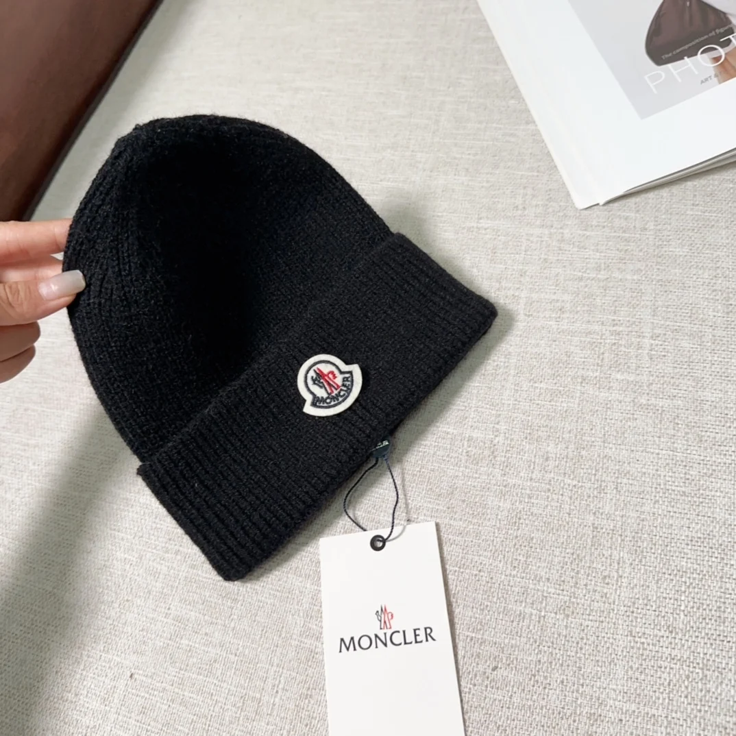копия 1: 1 Вязаная Шапка MONCLER Новые Мужские И Женские Теплые Вязаные Зимние Шапки