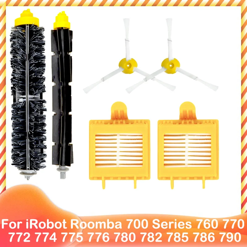 

Запчасти для iRobot Roomba 700 Series 770 780 790 772 774 775 760, основная и боковая щетки, запчасти Hepa