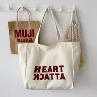 2022 new large capacity canvas letter printing versatile western style high quality texture womenshoulder shopping tote handbags