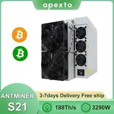 Купите 2 и получите 1 бесплатно новый Bitmain Antminer S21 188T 3290 Вт Биткоин BTC ASIC Miner