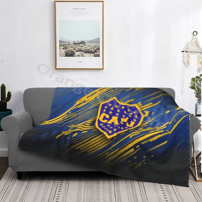 

Multifunctional Warm Flannel Boca Juniors Blanket Bed Sofa Personalized Super Soft Warm Bed Cover