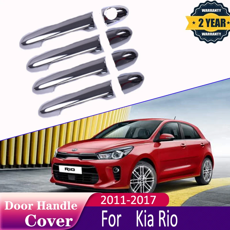 Роскошная хромированная накладка на дверную ручку для Kia Rio Pride K2 2011 ~ 2017 2015 набор