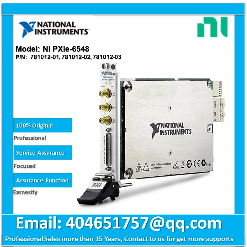 

NI PXIe-6548 200 MHz Digital Waveform Generator/Analyzer