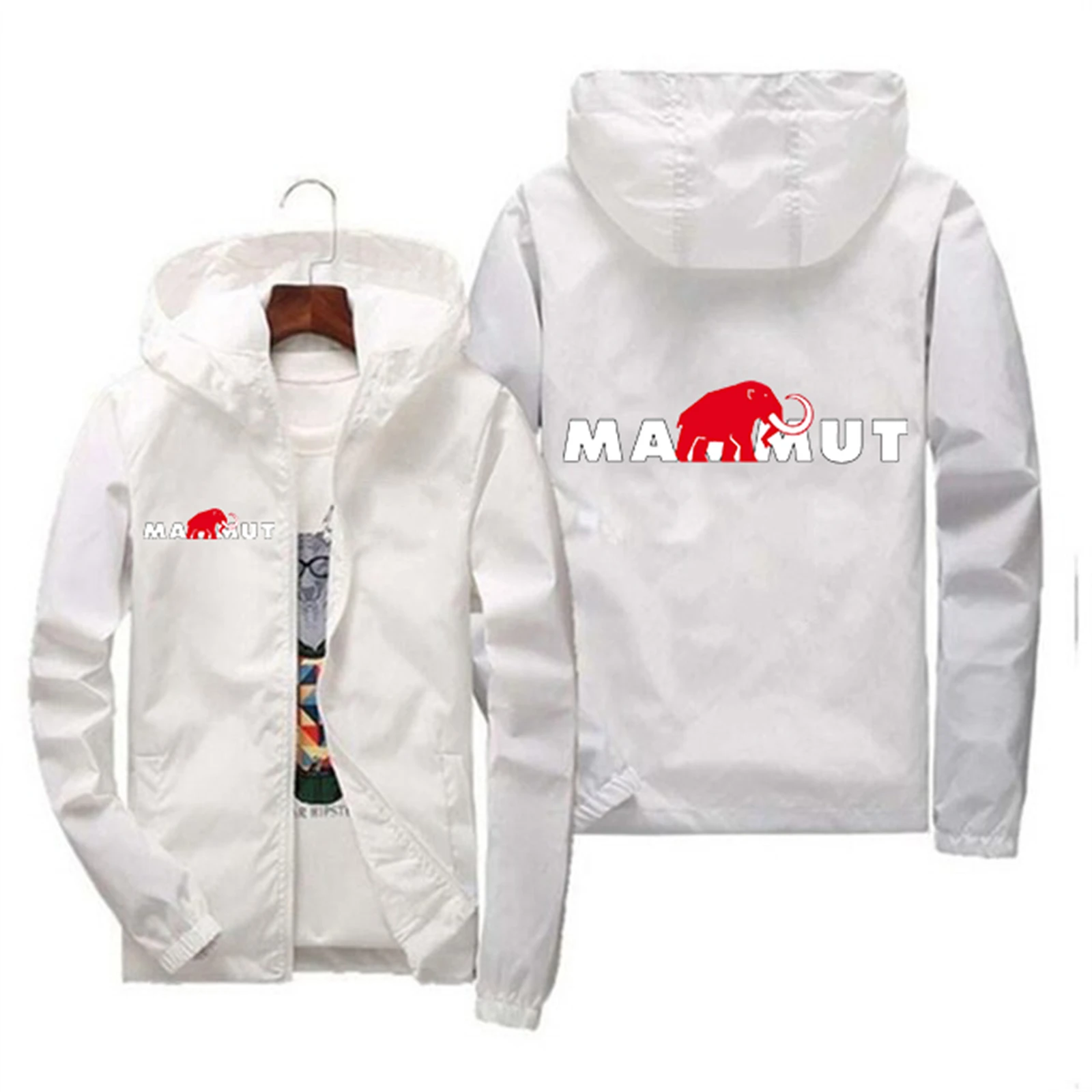 

2023 Men's Waterproof Circuit Breaker Jacket Zipper Hooded Quick-Drying Jacket Sport Coat Windproof Jacket For Men
