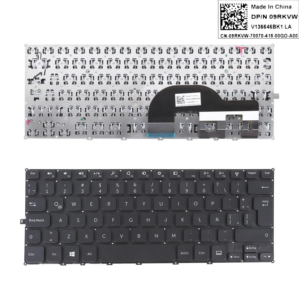 

Латиноамериканская клавиатура для Dell Inspiron 3137 3135 3138 11 3137 11 3138 11 3000 Черный