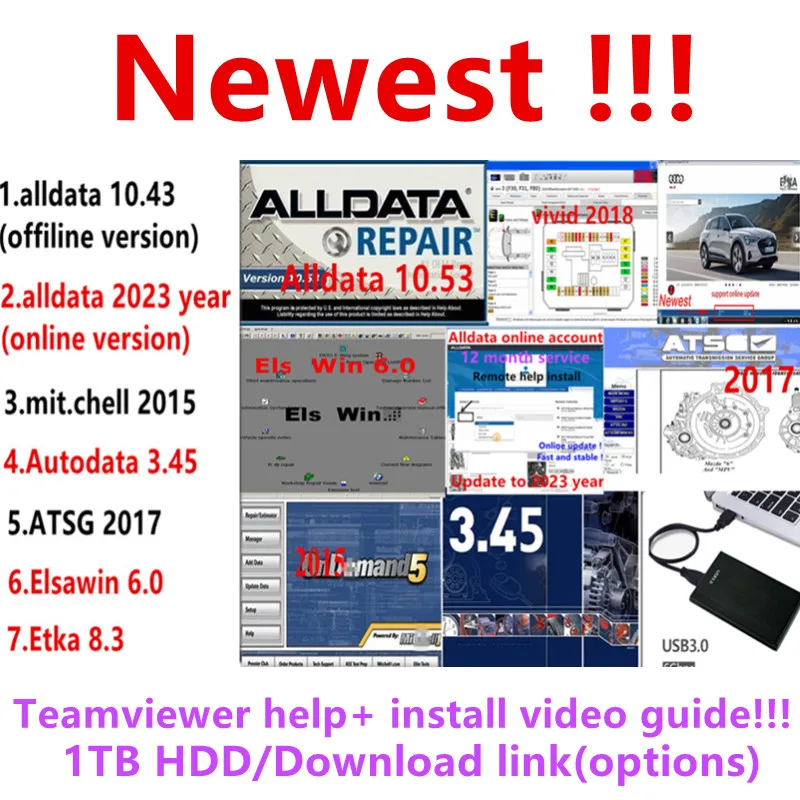 

Newest Alldata 10.53 mit.chell 2015 auto repair data software autodata 3.45 elsawin 6.0 etk a 8.3 atsg 2017 vivid workshop softw