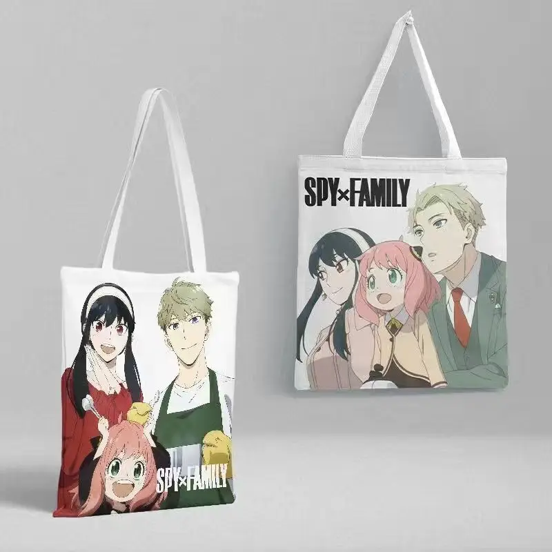 

SPY X FAMILY Cute Anime Shoulder Bag Handbag Anya Forger Cosplay Cartoon Canvas Casual Shopping Bag Student Schoolbag Fans Gift