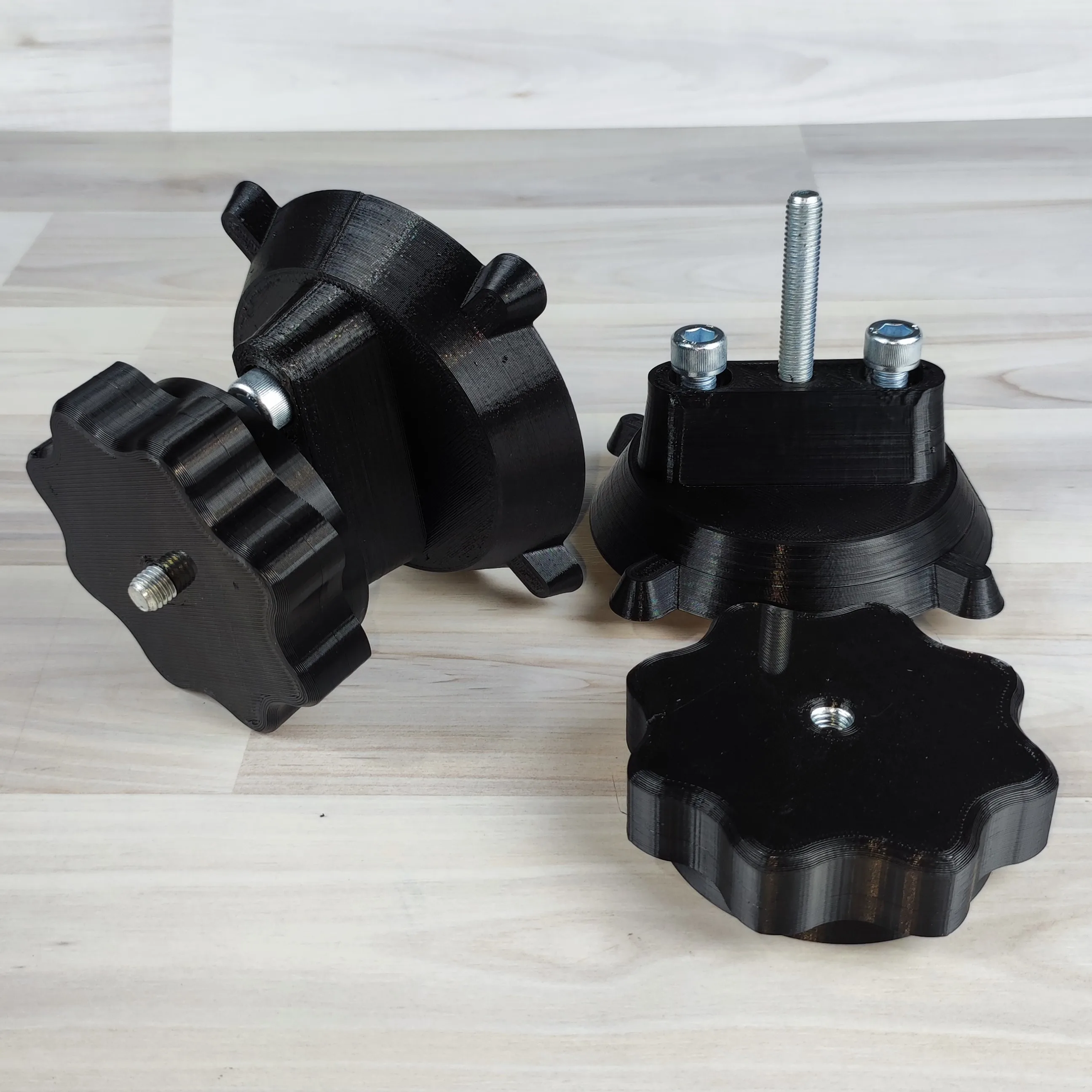 Крепления (комплект 2 шт.) для канистры Экстрим+ ABS/pETG FDM 3D печать черный - купить по