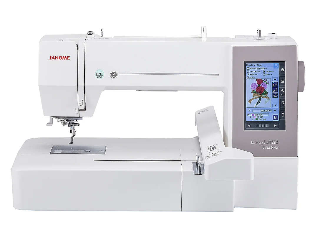 

100% OFFICIAL FAST SHIPPING FOR Janome Memory Craft 550E Embroidery machine