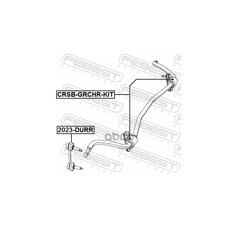 Тяга Стабилизатора Задняя Ford Mondeo V 14-, Jeep Grand Cherokee 06-15 2023-Durr Febest арт. 2023-DURR (art.: 3920bc264fd28) - 3920bc264fd28