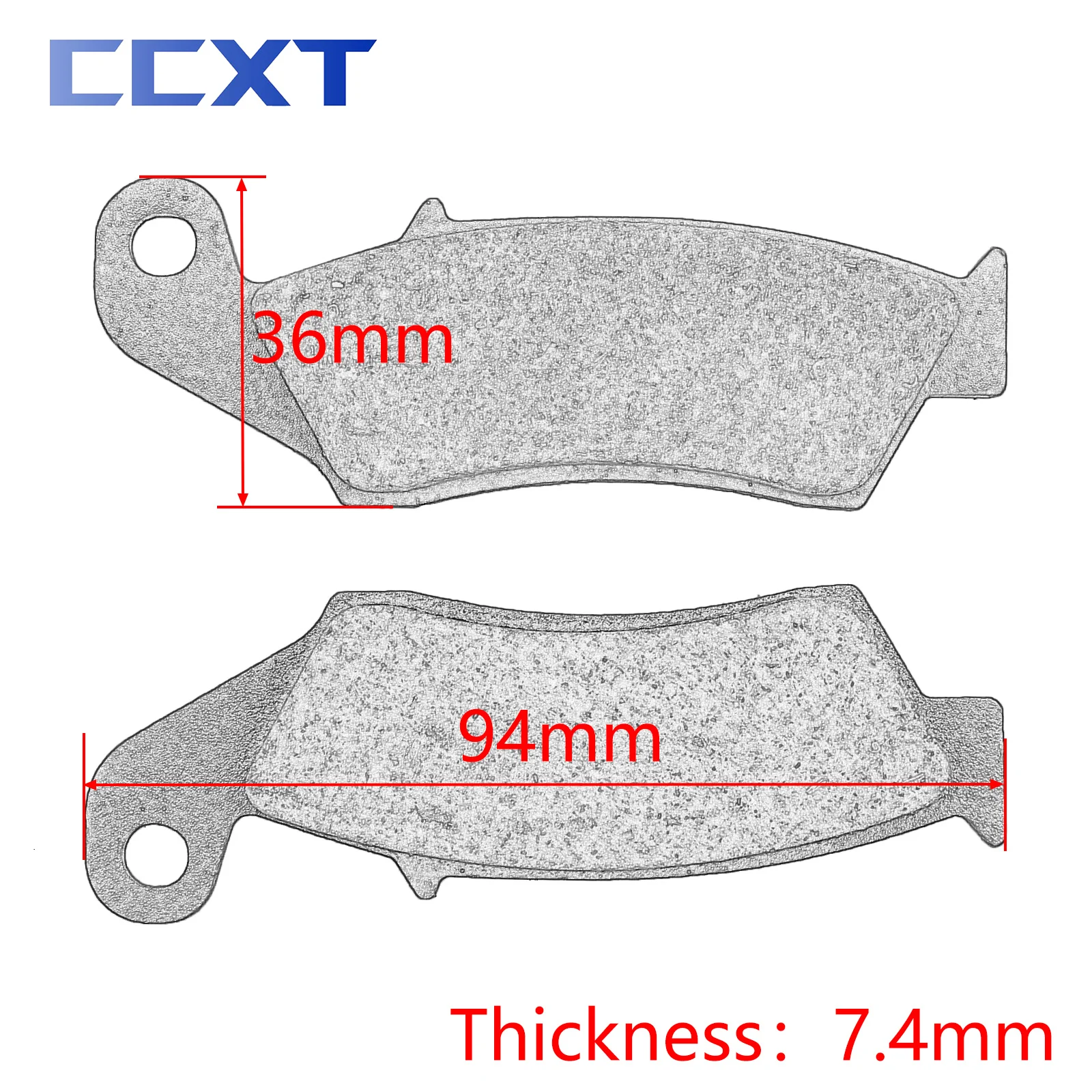 Фото Передние и задние тормозные колодки мотоцикла для SUZUKI RMX250 RMX 250 1996-1998 DR 350 DR350 1997-1999 DR650 DR 6501996-2016 универсальные №3
