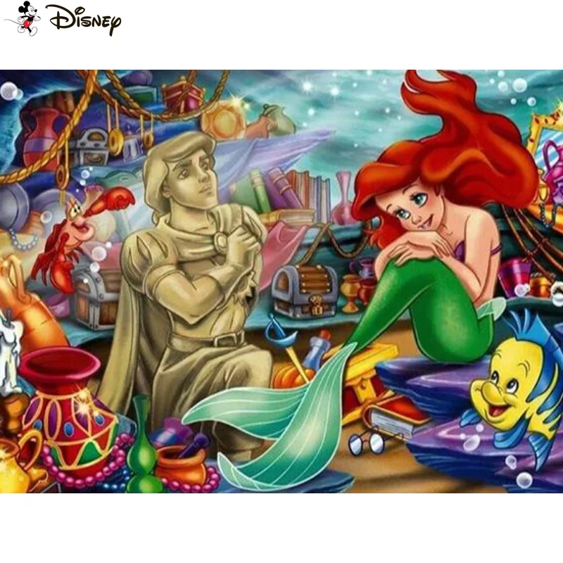 

Алмазная вышивка «Русалка» Disney 5D, набор для рукоделия «сделай сам», вышивка крестиком, украшение для дома, подарок