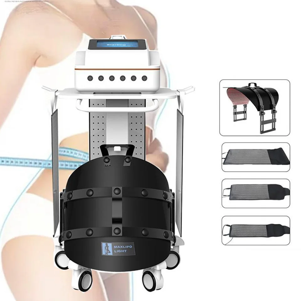 

2023 New Fat Reduce Body Shaping Machine 660nm 850nm 6 Pads Fast Slim Weight Loss Body Slimming Pain Relief Lipo Machine