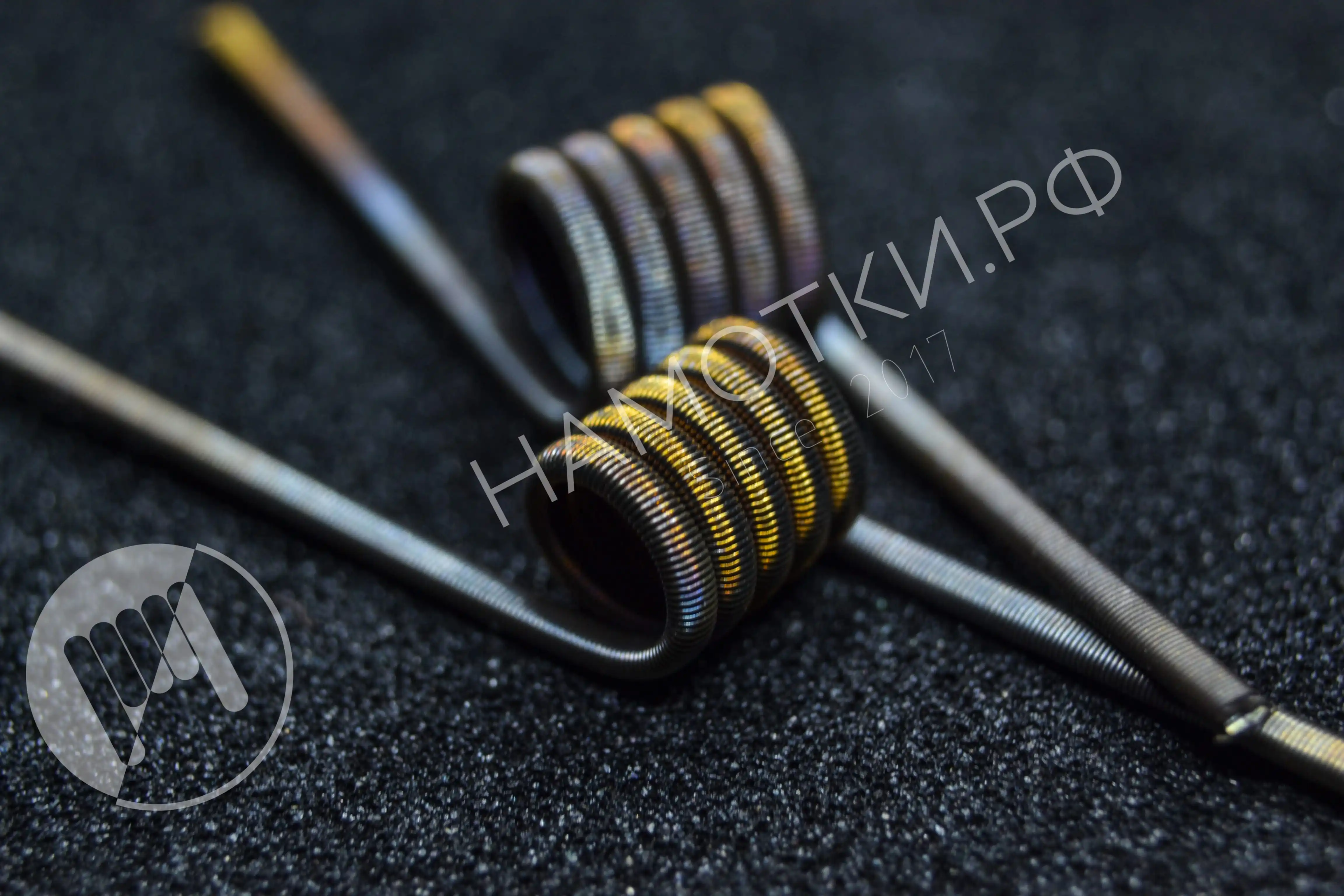 Fused Clapton MTL Спирали фьюзды 2х0 3Ka+0 1NiCr D-2 5/3мм 5 витков намотка ручной работы для МТЛ и