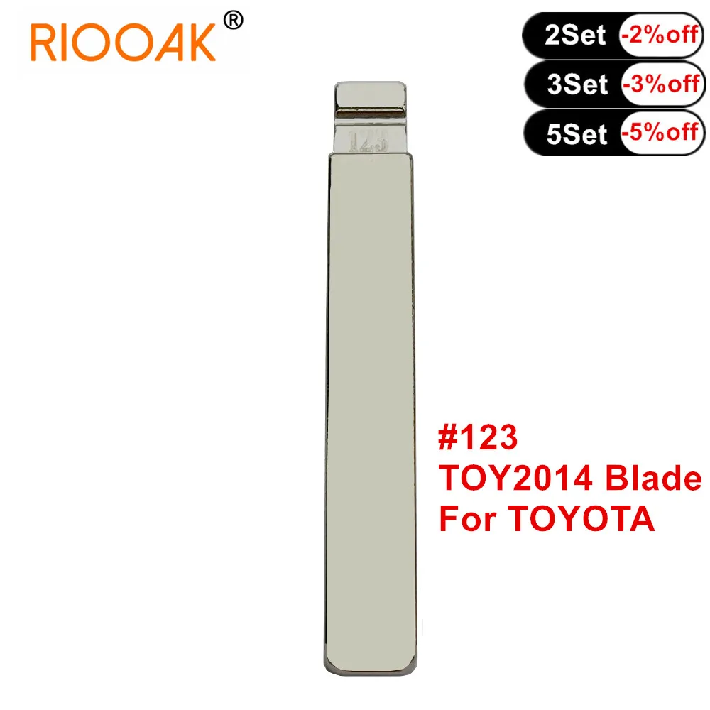 

10pcs Metal Uncut Flip KD Remote Car Key Blade #123 TOY2014 Blade for TOYOTA COROLLA LEVIN KD VVDI Flip Remote Key Blade