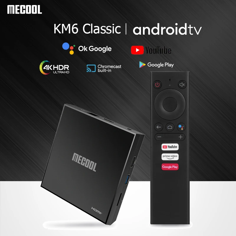 

ТВ-приставка Mecool KM6, Android 10,0, 2 + 16 ГБ, Amlogic S905X4 A, Wi-Fi
