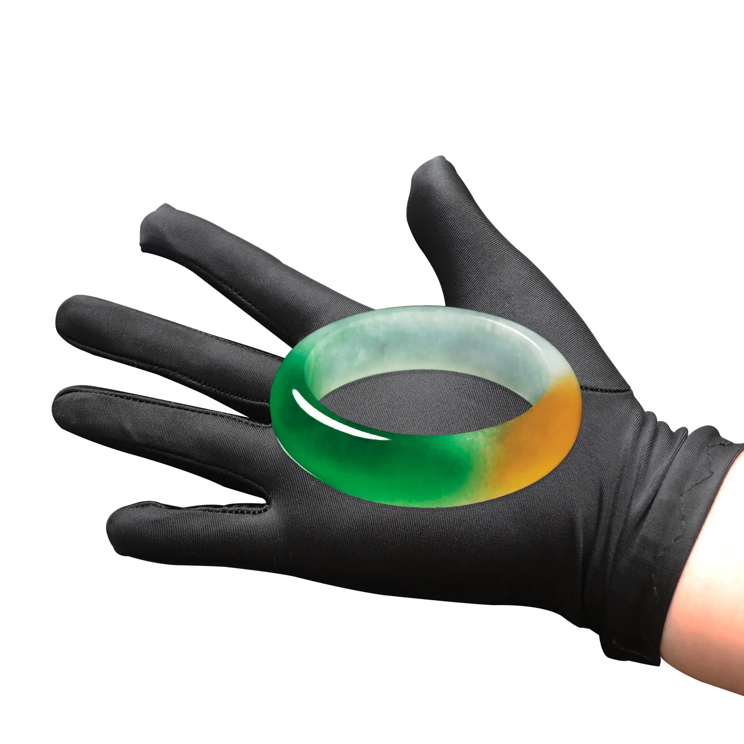 Белые мягкие хлопчатобумажные перчатки церемониальные утолщенные с эластичной