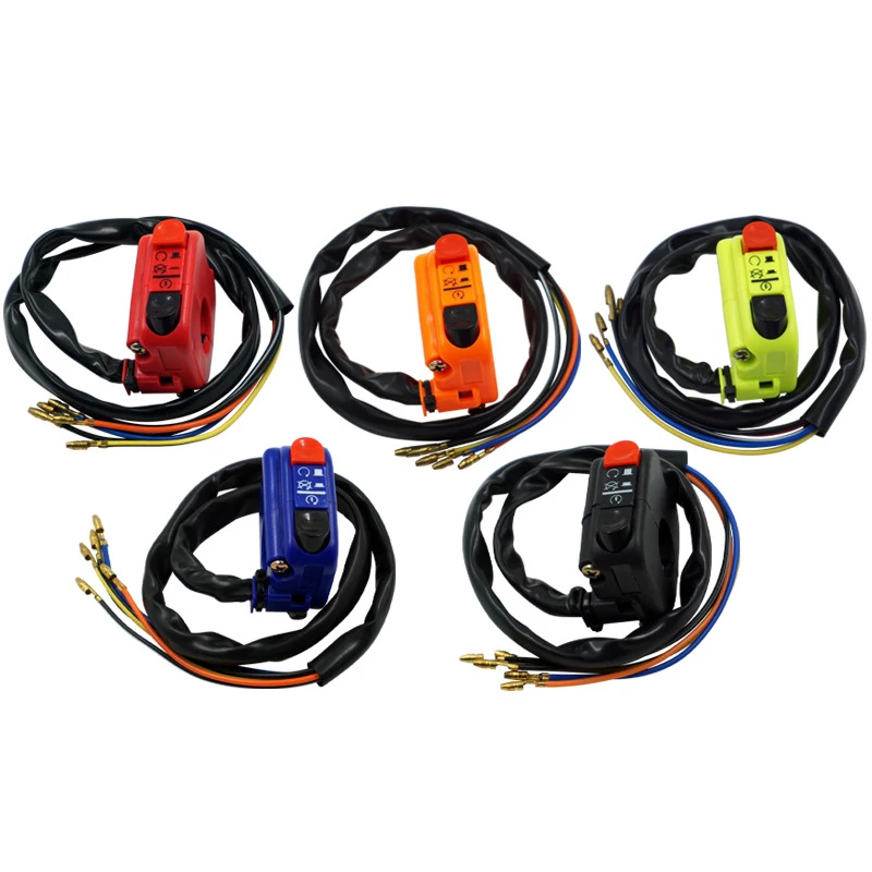 

Universal Motorcycle Modification Accessories ATV Handle Switch Retro Flameout Switch Start LED Headlight Double Flash Switch