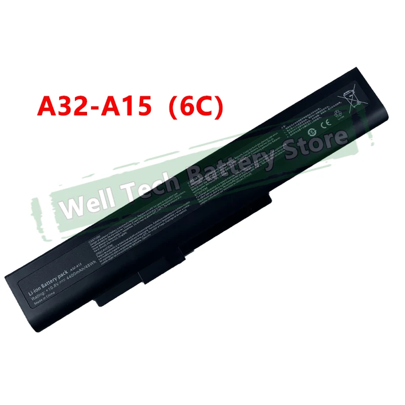 6 ячеек или 8 A32-A15 Аккумулятор для ноутбука MSI A6400 CR640 CR640DX CR640MX CR640X CX640 CX640DX CX640MX CX640X